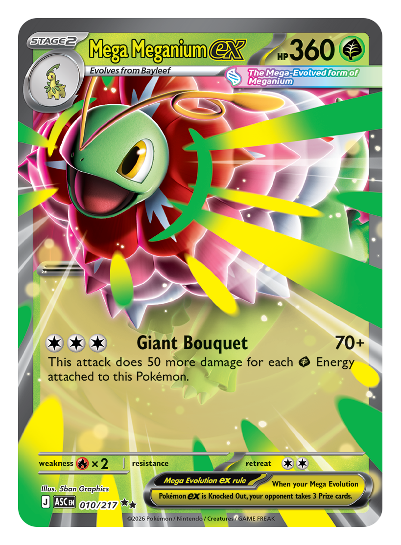 Pokemon TCG Mega Evolution - Ascended Heroes Mega Meganium ex Box