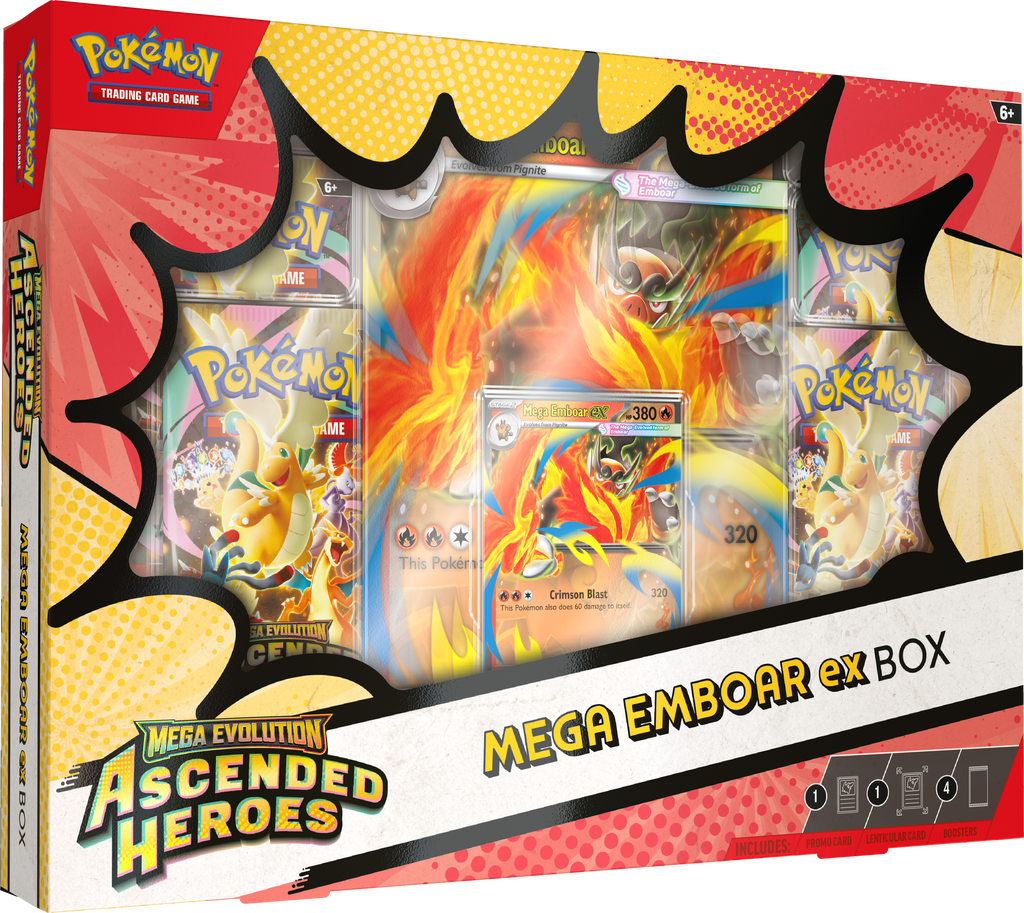 Pokemon TCG Mega Evolution - Ascended Heroes Mega Emboar ex Box